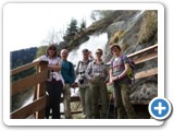 Dienstag wandern wir am Partschinser Wasserfall vorbei zum Giggelberg